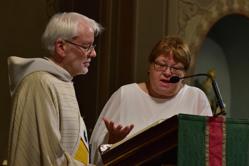 Predigt durch Frater Matthias Lindges und Monika Koch